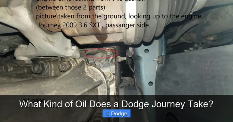 What Kind of Oil Does a Dodge Journey Take?