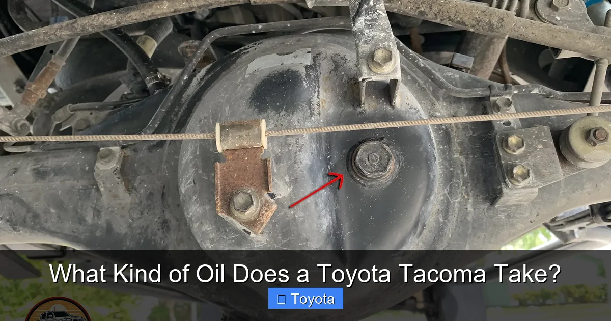 What Kind of Oil Does a Toyota Tacoma Take?