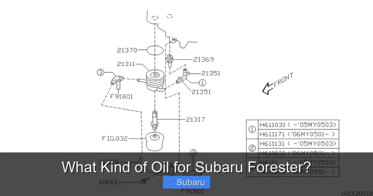 What Kind of Oil for Subaru Forester?