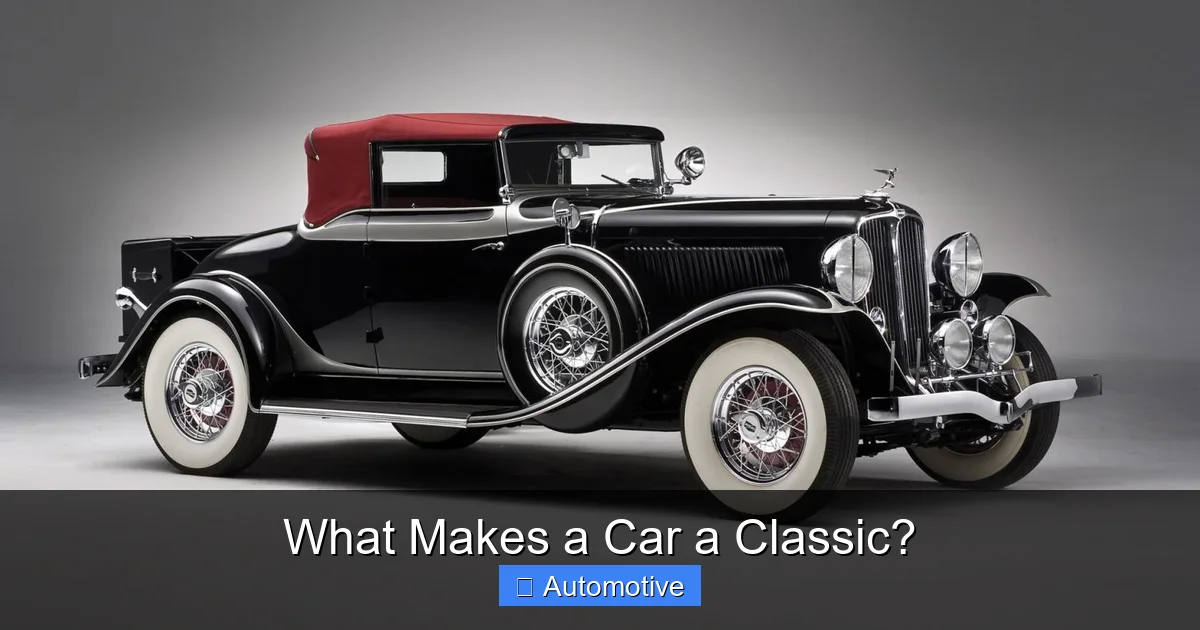 What Makes a Car a Classic?