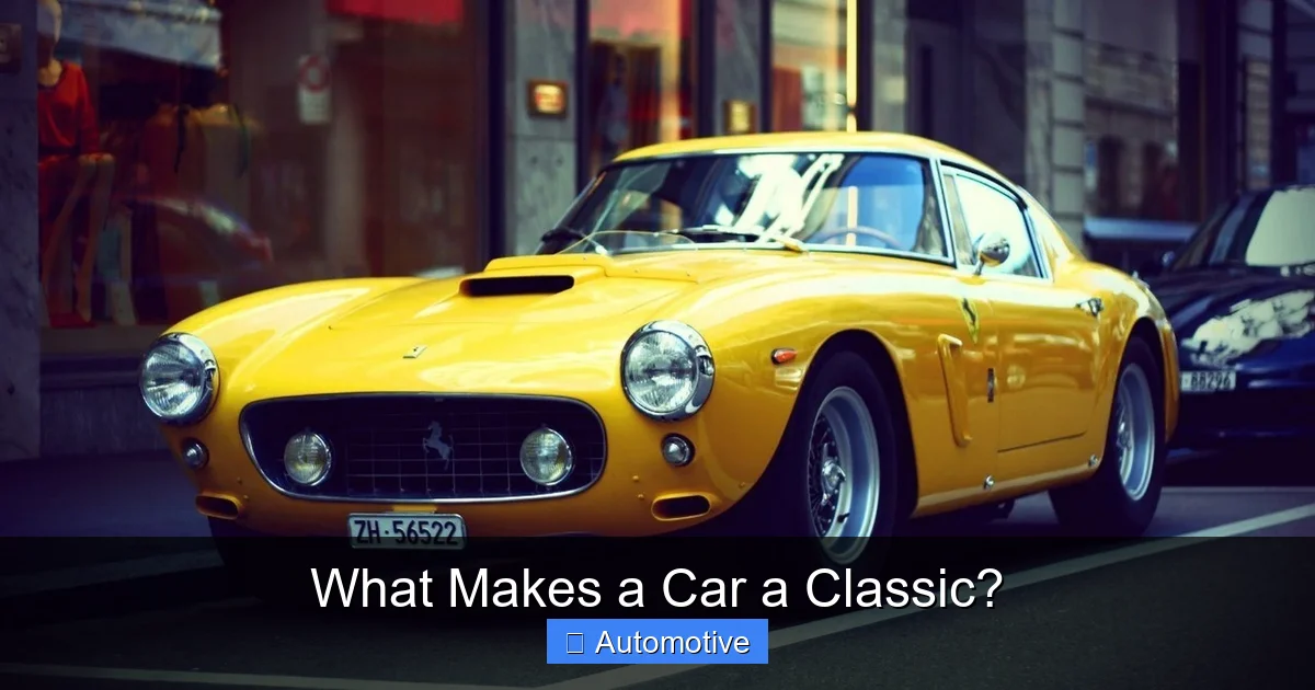 What Makes a Car a Classic?