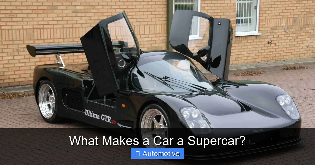 What Makes a Car a Supercar?