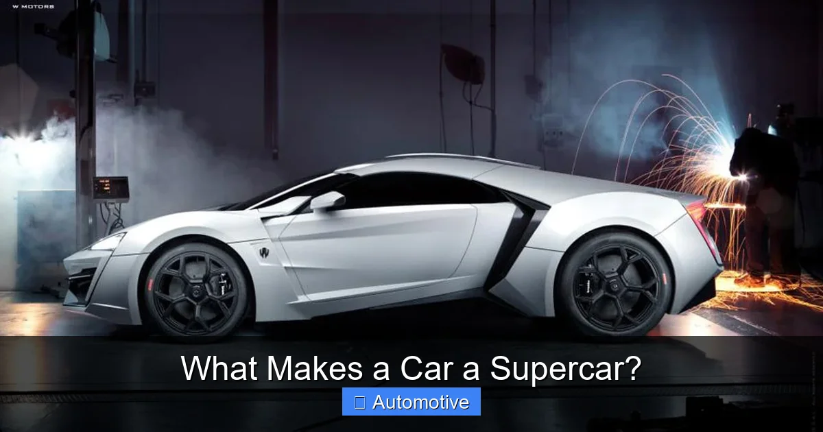 What Makes a Car a Supercar?