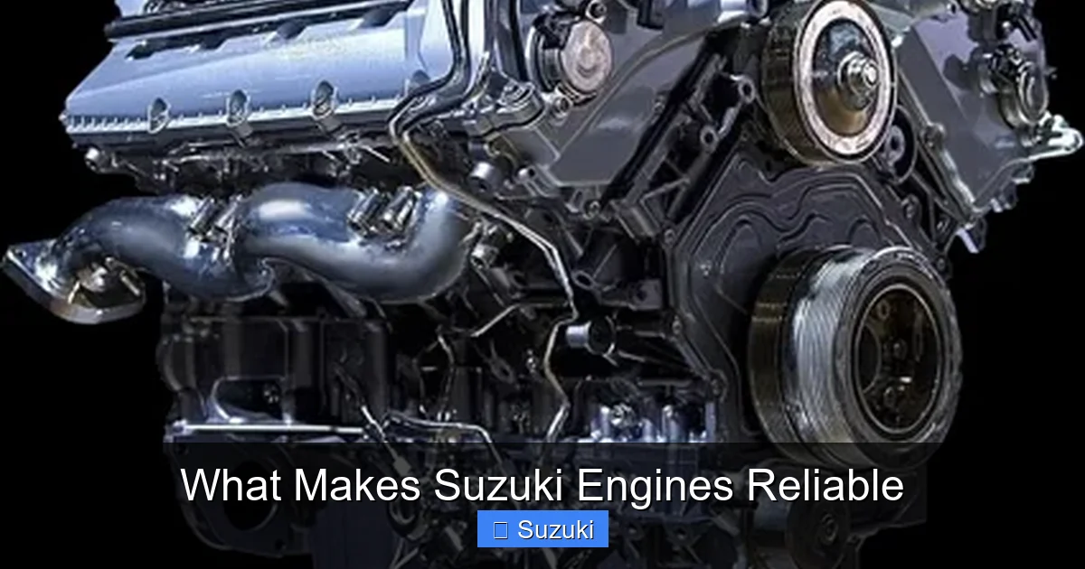 What Makes Suzuki Engines Reliable