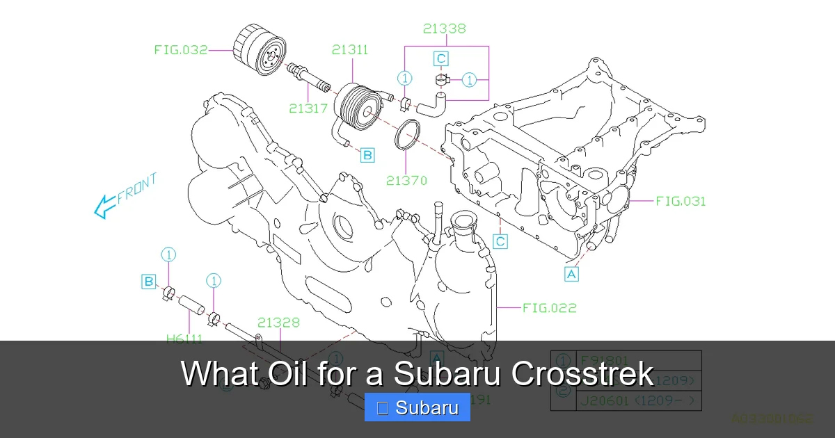 What Oil for a Subaru Crosstrek