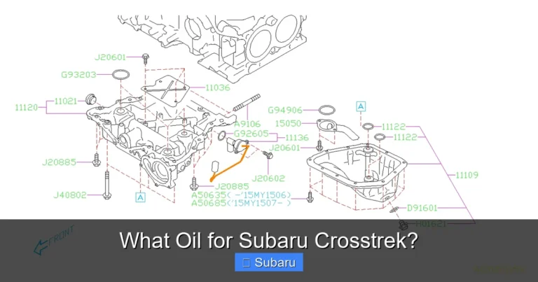 What Oil for Subaru Crosstrek?