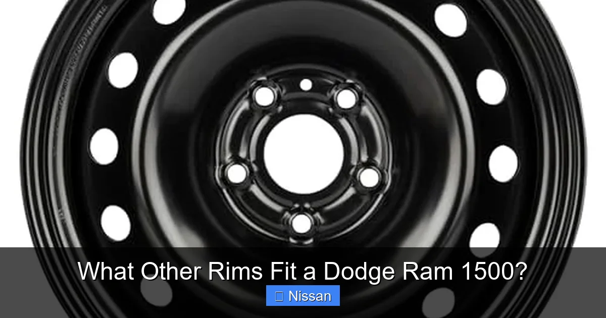 What Other Rims Fit a Dodge Ram 1500?