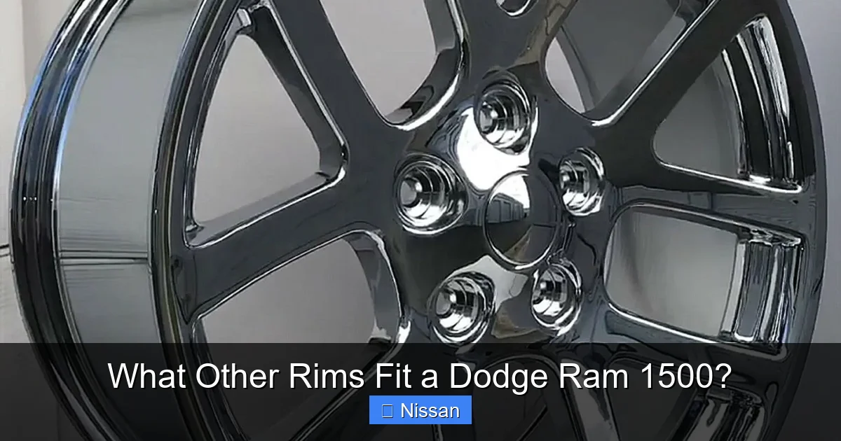 What Other Rims Fit a Dodge Ram 1500?