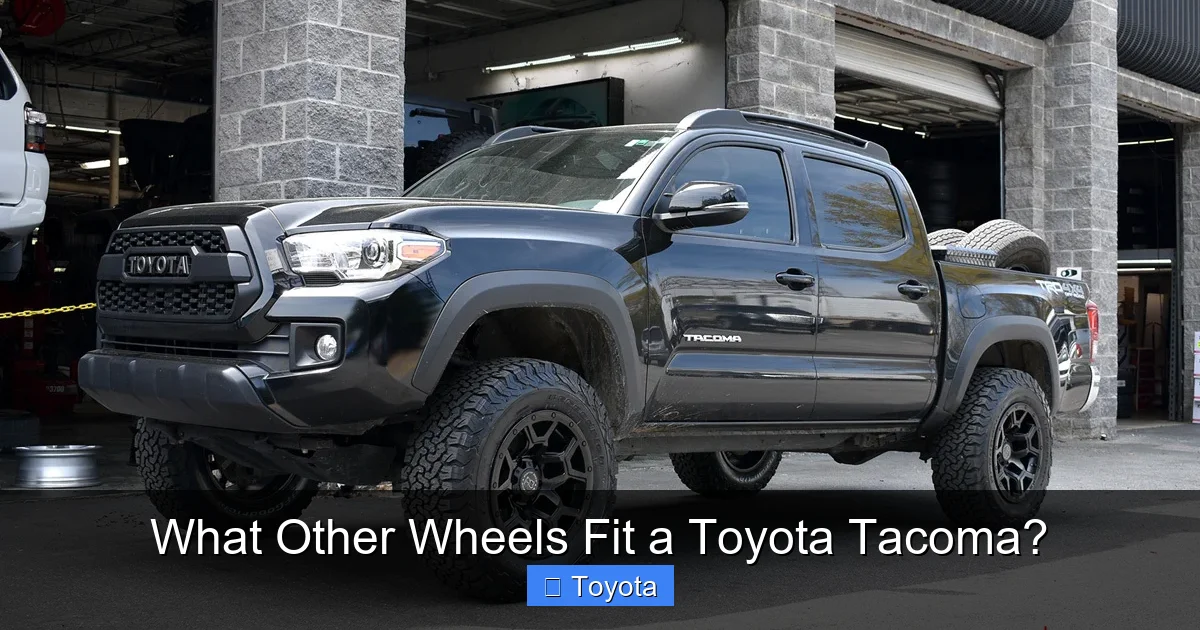 What Other Wheels Fit a Toyota Tacoma?