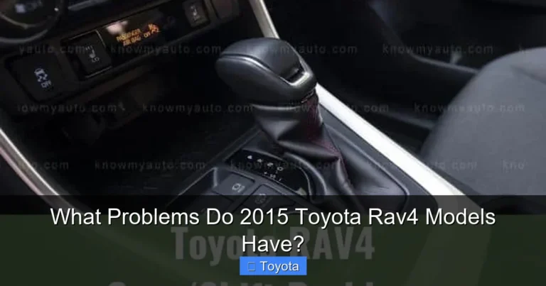 What Problems Do 2015 Toyota Rav4 Models Have?