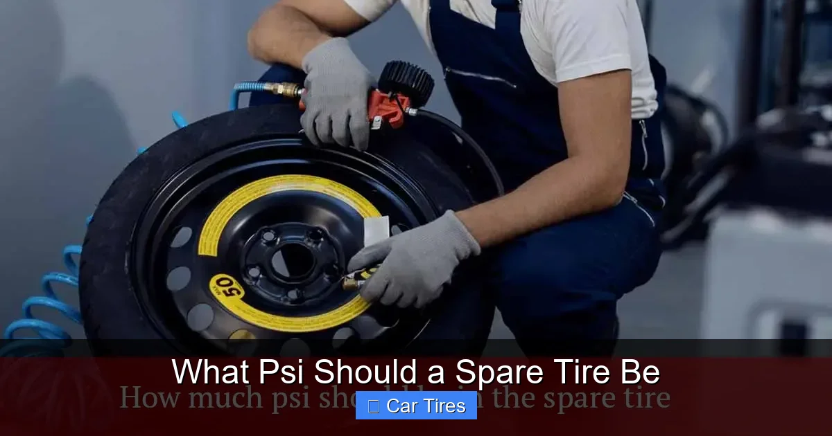 What Psi Should a Spare Tire Be