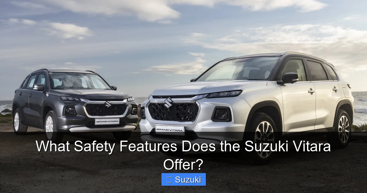 What Safety Features Does the Suzuki Vitara Offer?
