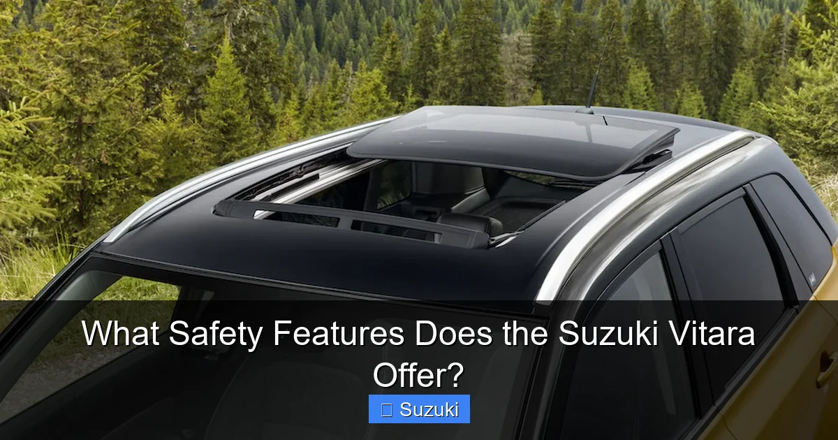 What Safety Features Does the Suzuki Vitara Offer?