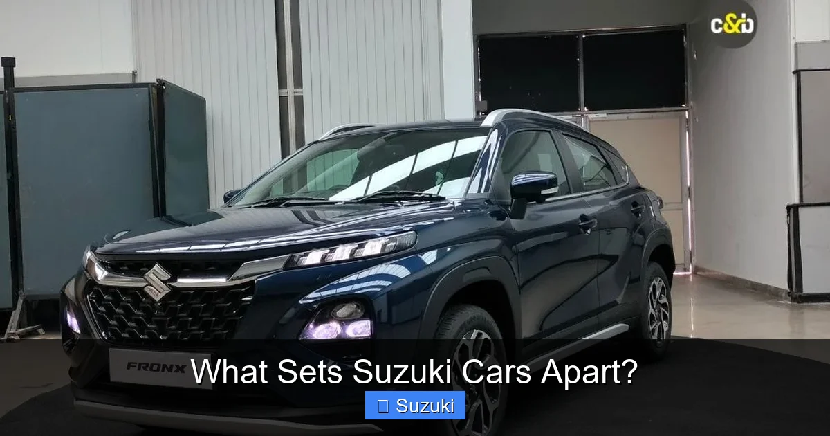 What Sets Suzuki Cars Apart?