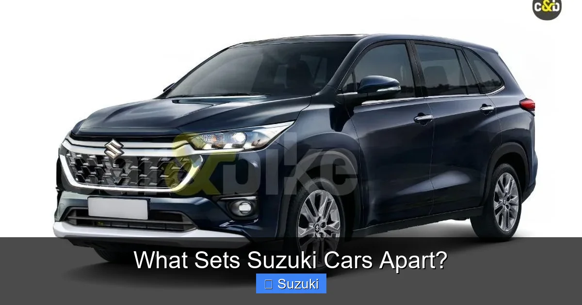 What Sets Suzuki Cars Apart?