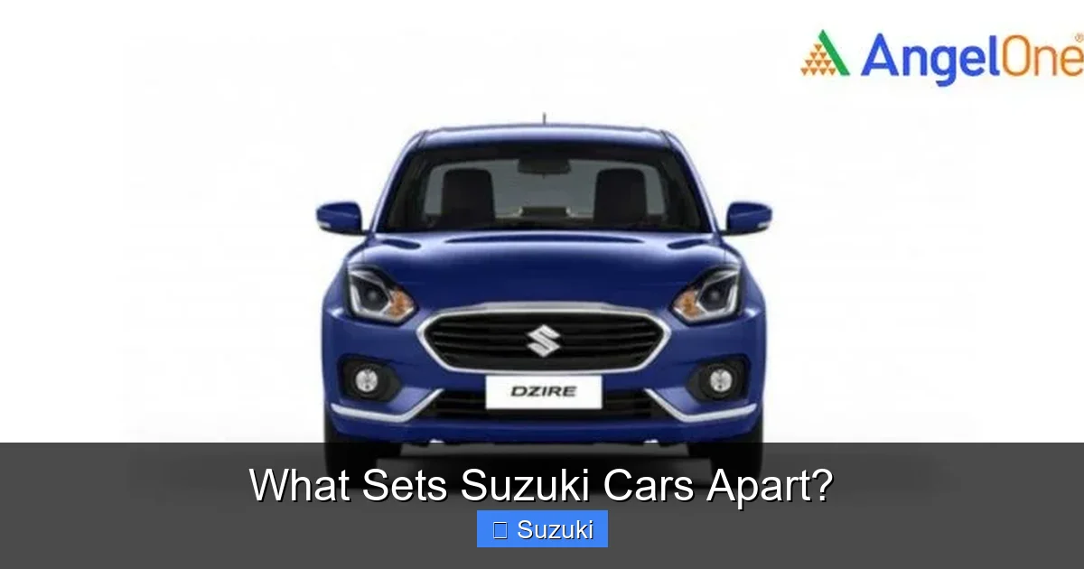 What Sets Suzuki Cars Apart?
