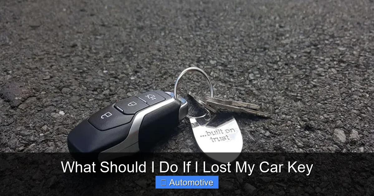 What Should I Do If I Lost My Car Key