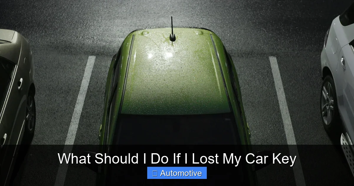 What Should I Do If I Lost My Car Key