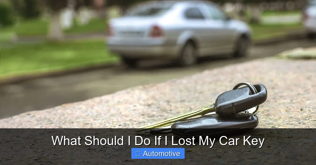 What Should I Do If I Lost My Car Key