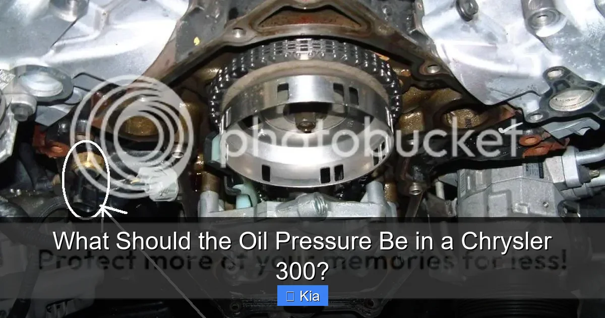 What Should the Oil Pressure Be in a Chrysler 300?