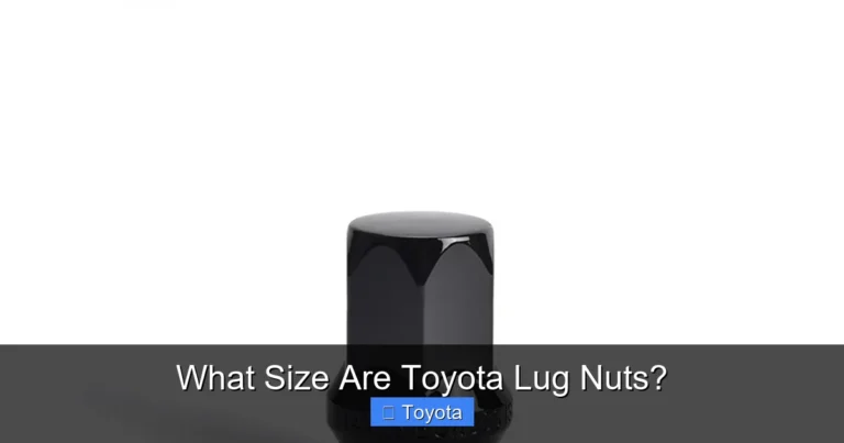 What Size Are Toyota Lug Nuts?