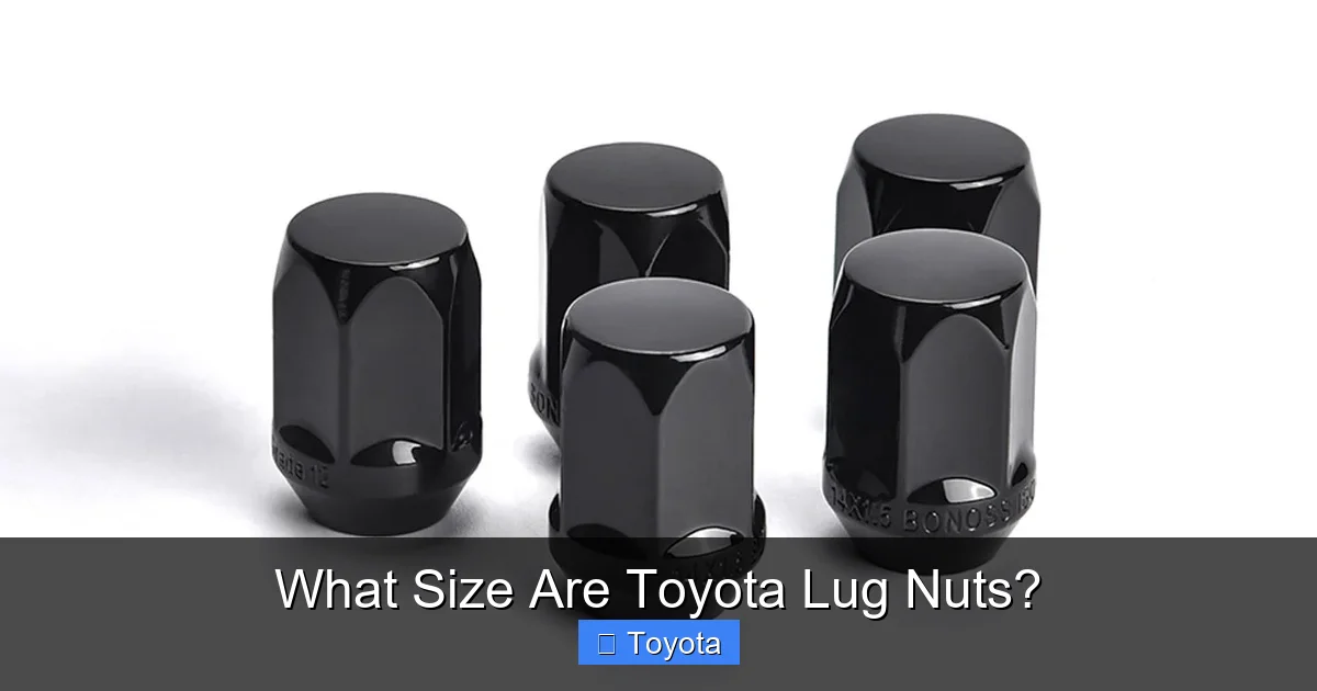 What Size Are Toyota Lug Nuts?