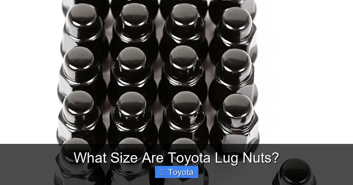 What Size Are Toyota Lug Nuts?