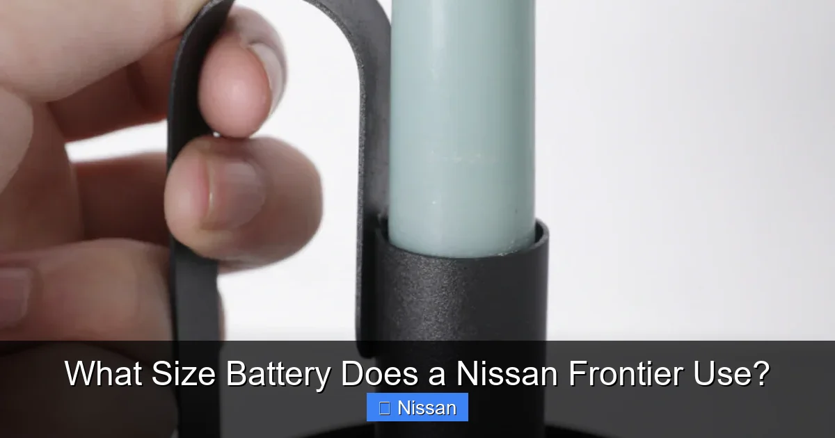 What Size Battery Does a Nissan Frontier Use?