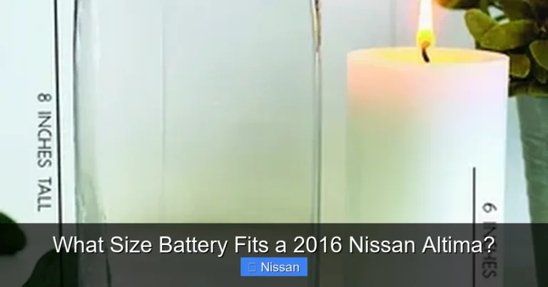 What Size Battery Fits a 2016 Nissan Altima?