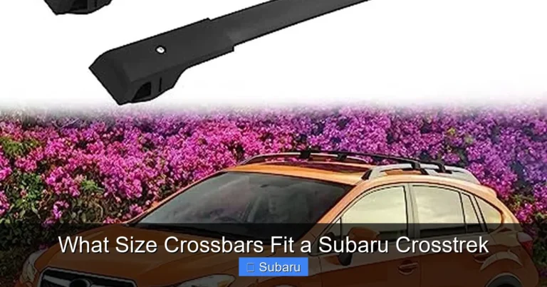 What Size Crossbars Fit a Subaru Crosstrek