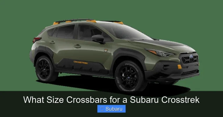 What Size Crossbars for a Subaru Crosstrek