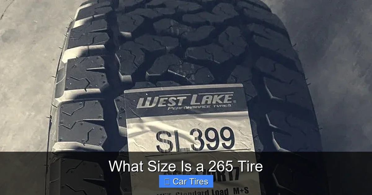 What Size Is a 265 Tire