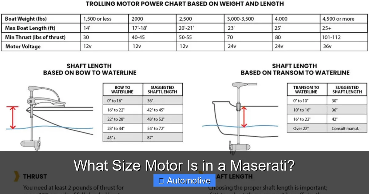 What Size Motor Is in a Maserati?