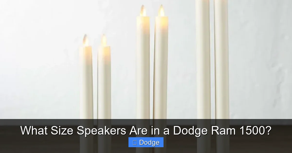What Size Speakers Are in a Dodge Ram 1500?