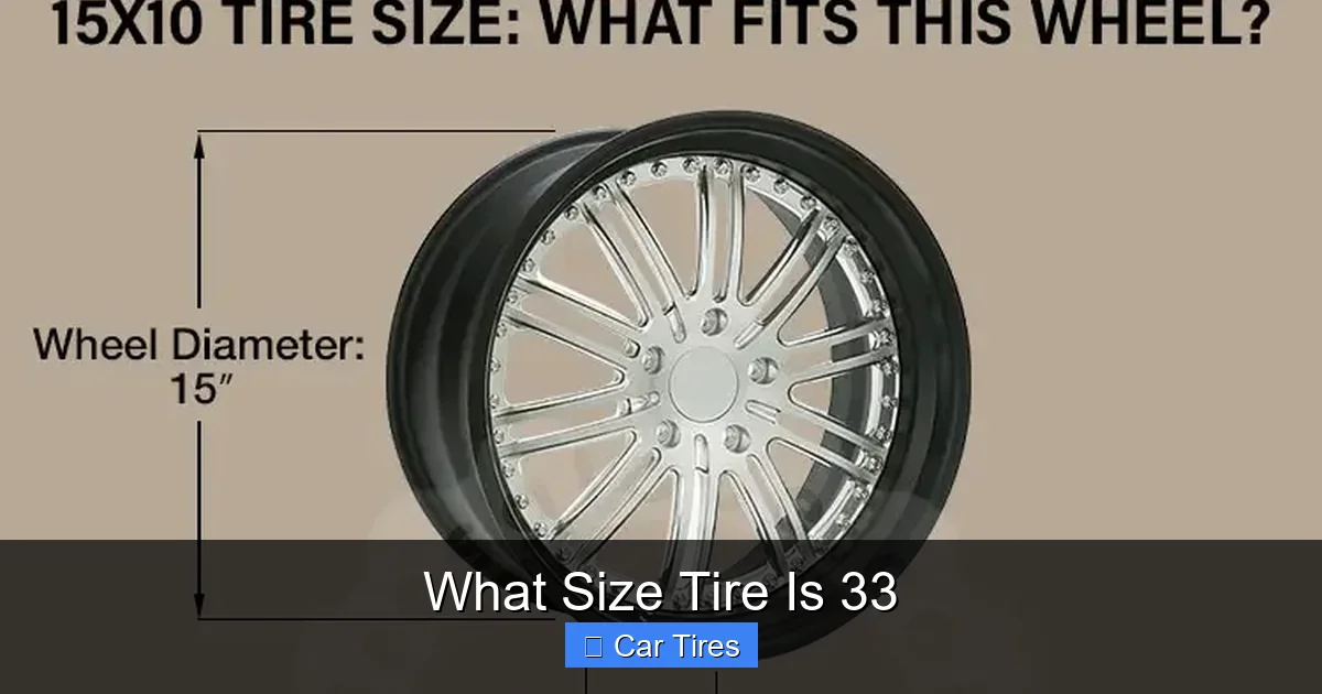 What Size Tire Is 33