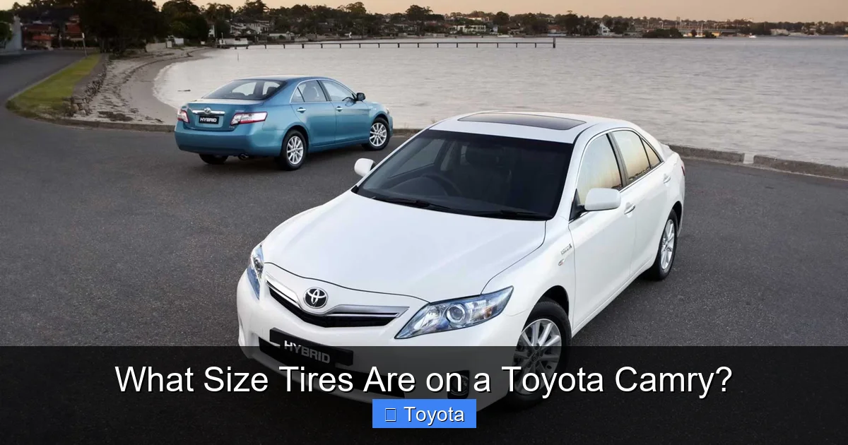 What Size Tires Are on a Toyota Camry?