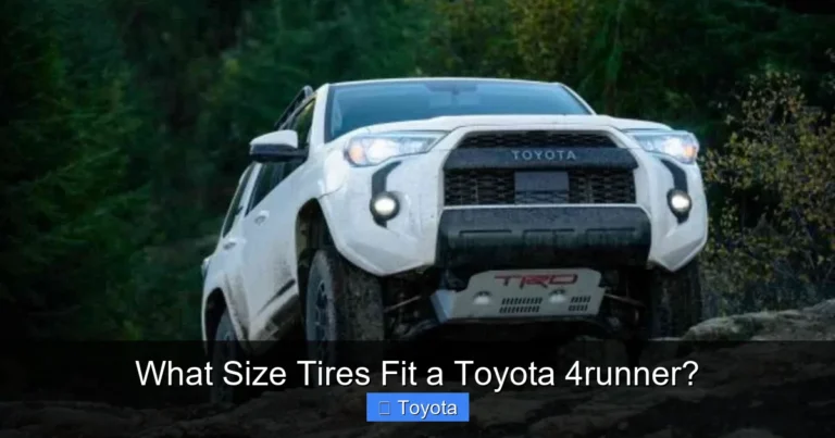 What Size Tires Fit a Toyota 4runner?