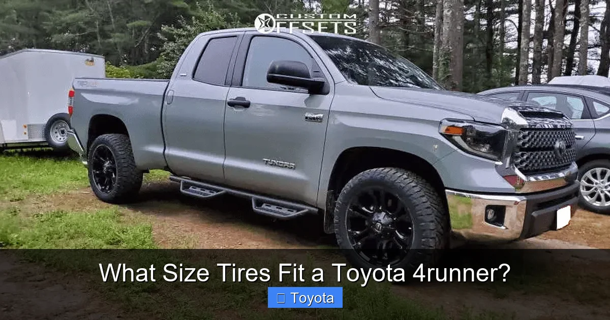 What Size Tires Fit a Toyota 4runner?
