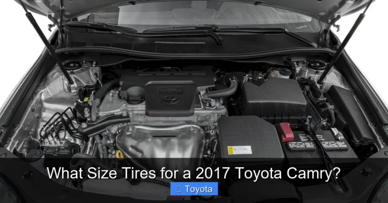What Size Tires for a 2017 Toyota Camry?