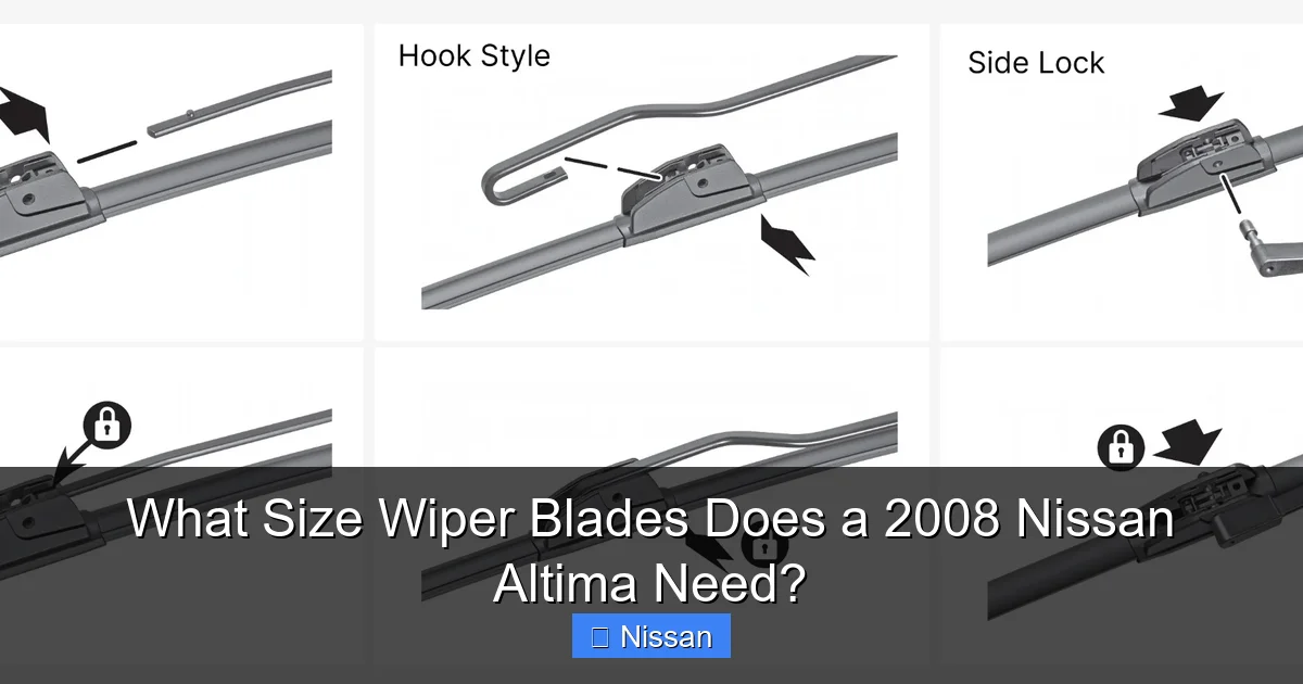 What Size Wiper Blades Does a 2008 Nissan Altima Need?