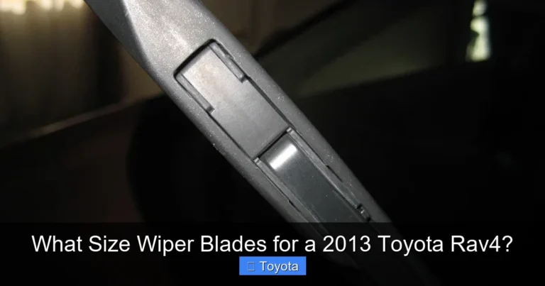 What Size Wiper Blades for a 2013 Toyota Rav4?