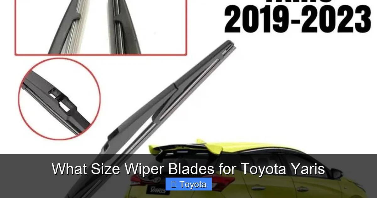 Toyota Yaris Wiper Blades Sizenull