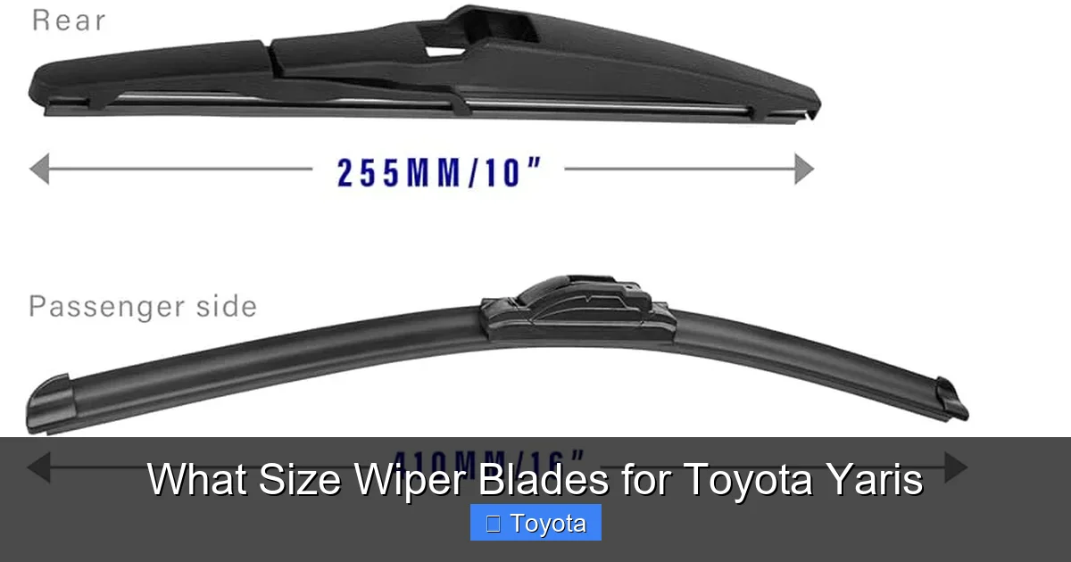 What Size Wiper Blades for Toyota Yaris