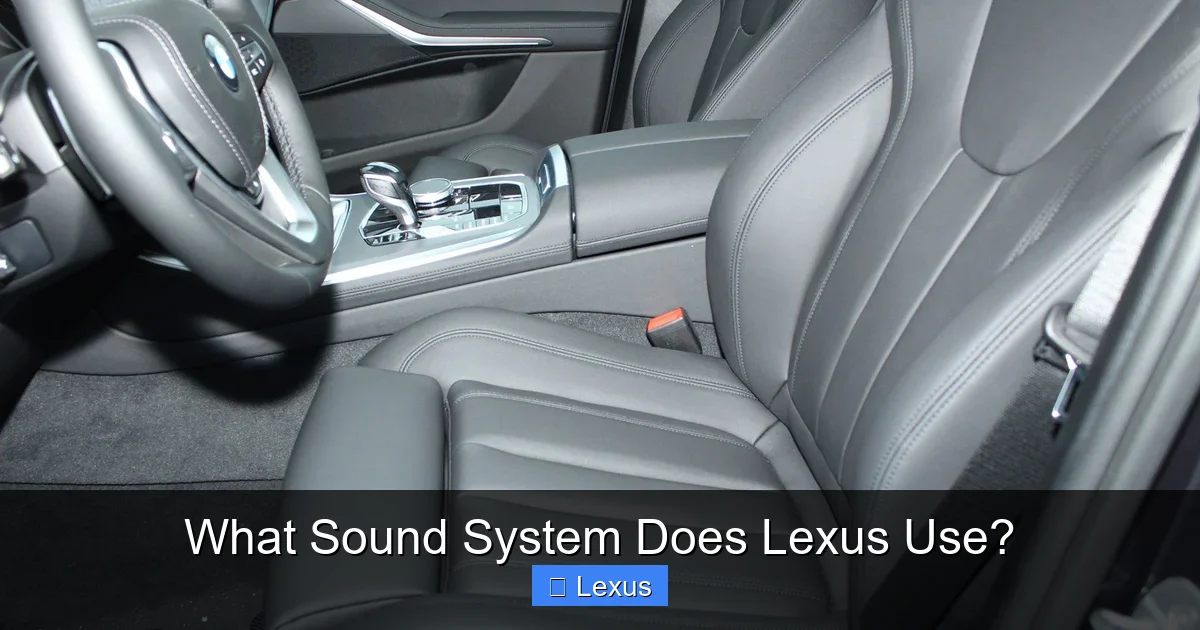 What Sound System Does Lexus Use?