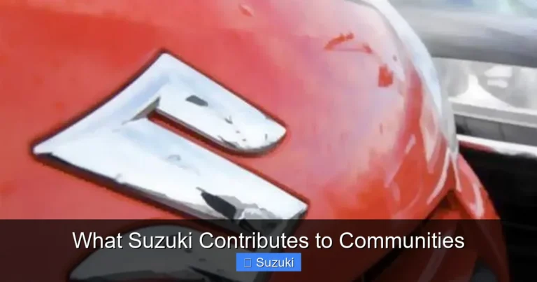 What Suzuki Contributes to Communities