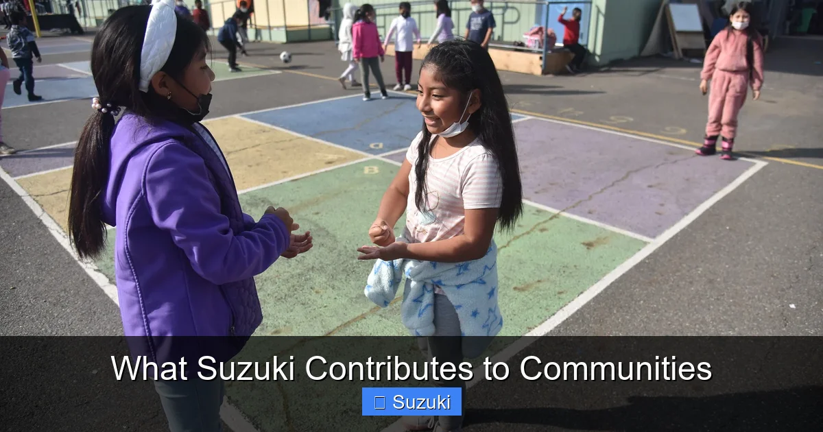 What Suzuki Contributes to Communities