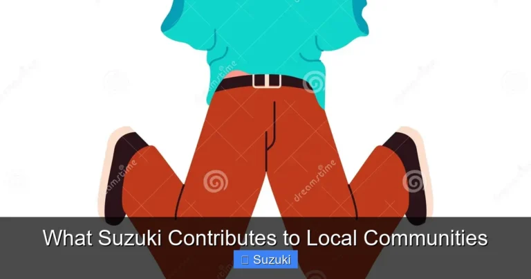 What Suzuki Contributes to Local Communities