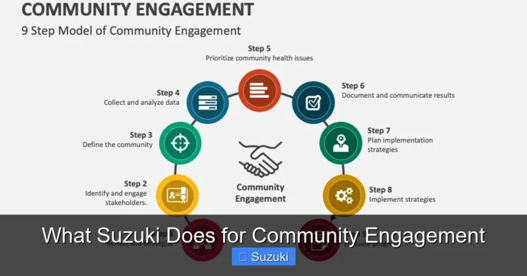 What Suzuki Does for Community Engagement