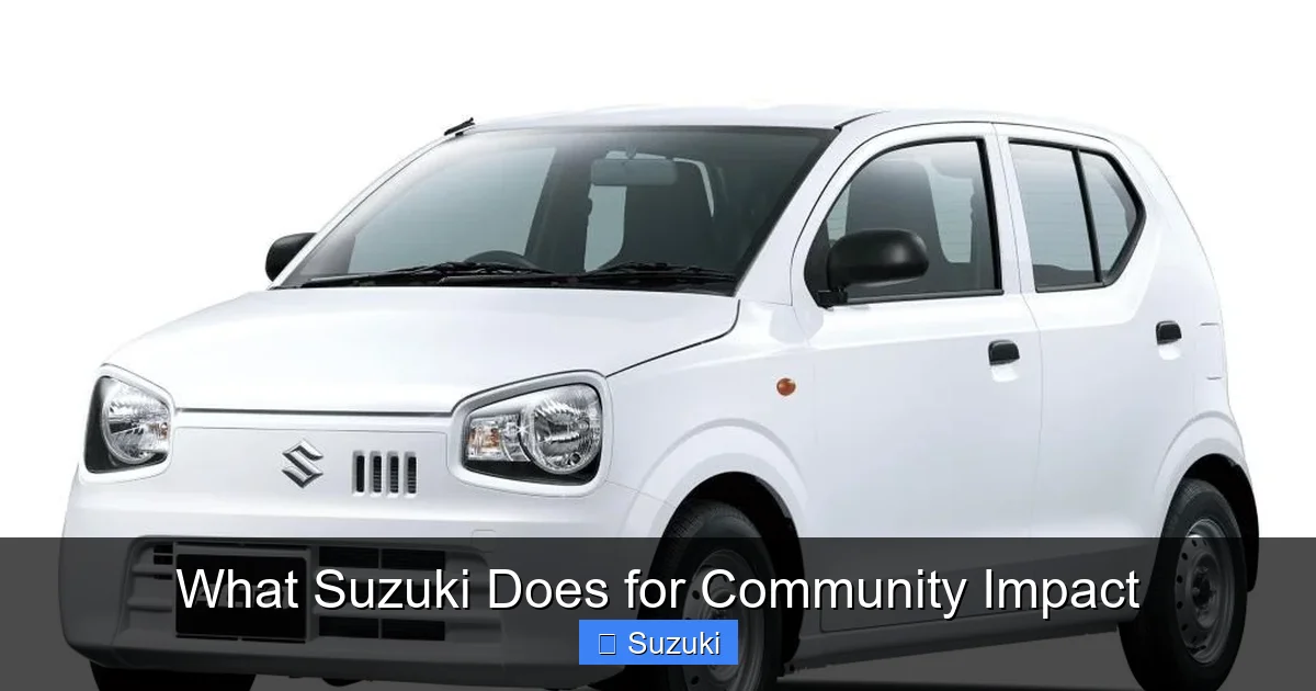 What Suzuki Does for Community Impact