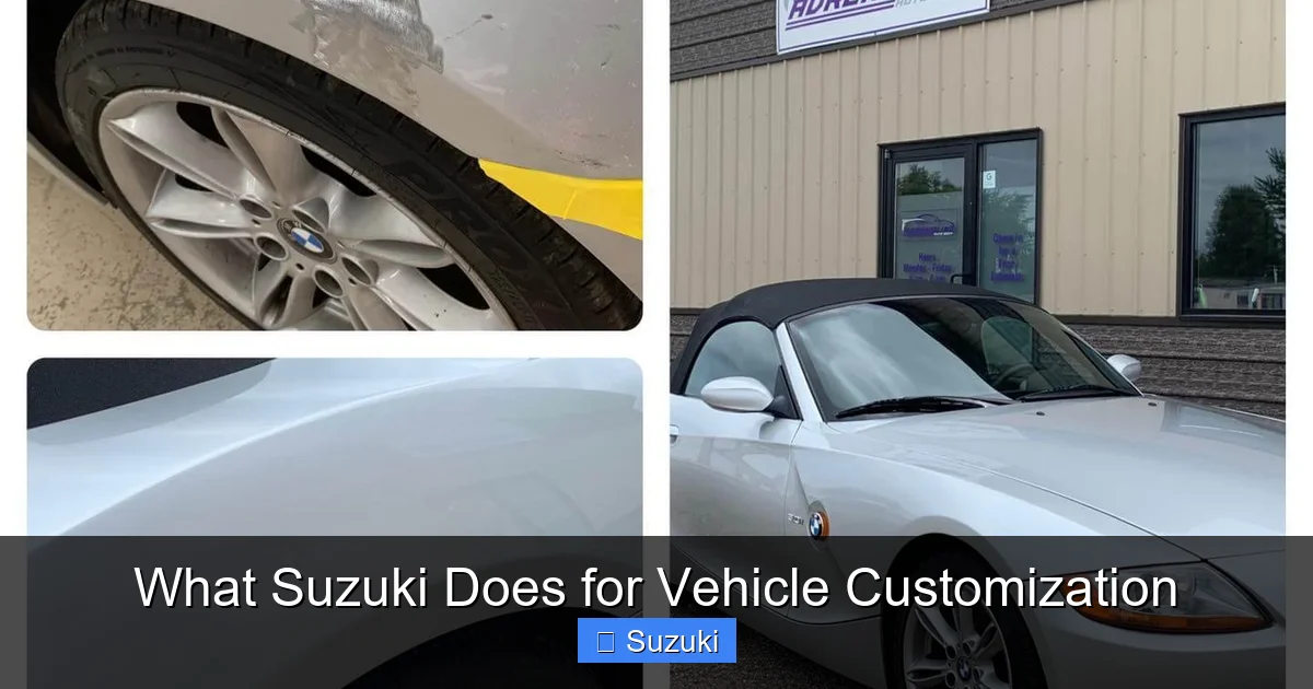 What Suzuki Does for Vehicle Customization